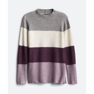 Pink Clover Block Striped Sweater